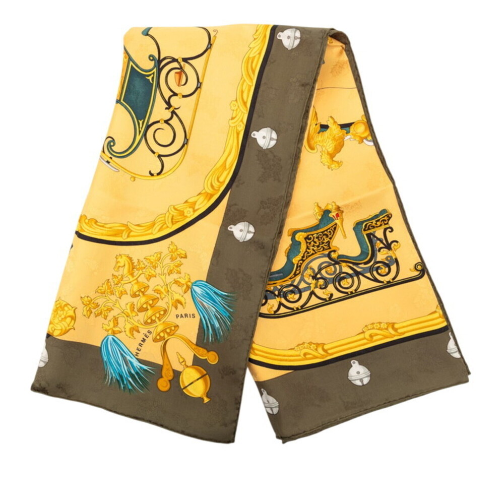 HERMES Green Silk Scarf - Picture 2 of 8